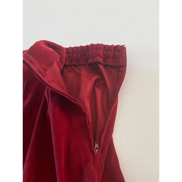 Sag Harbor Velvet Pants Women’s Size 10P Burgundy Straight Leg Casual - Picture 5 of 8